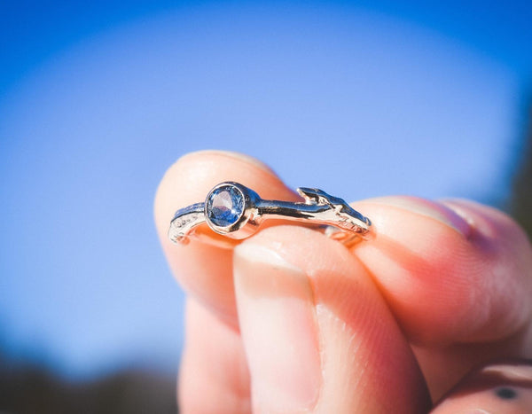 Aspen Twig Ring - Montana Sapphire