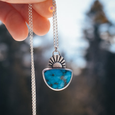 Heaven & Earth Necklace - Bisbee Turquoise