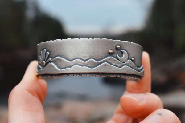 No Hill for a Climber Cuff Bracelet